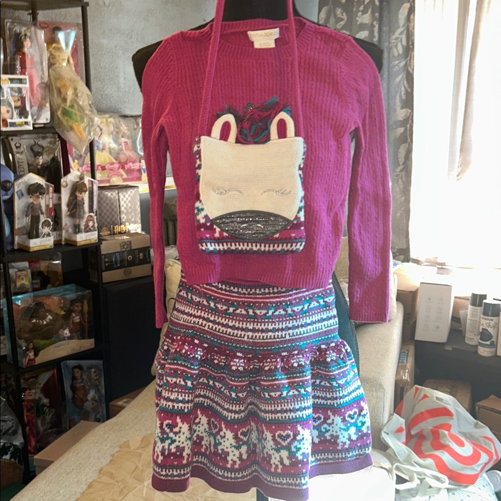 Cynthia Rowley Pink and Blue Kids Casual Dress